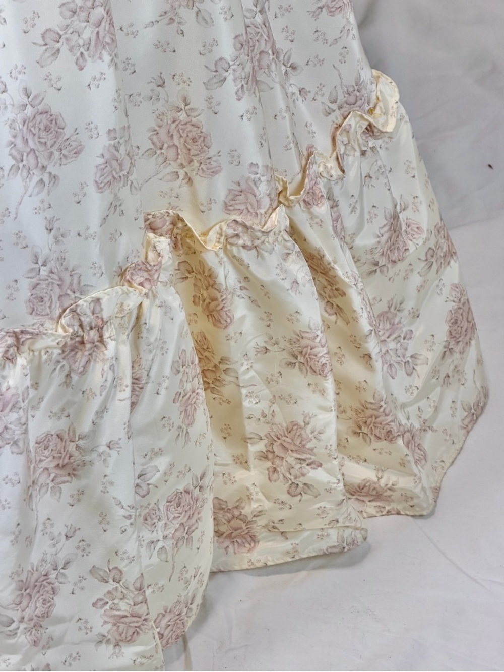 VINTAGE Gunne Sax 70s prairie dress prom formal long sleeve maxi cottage floral - Picture 9 of 17